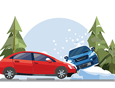 กรุณาอย่าขับรถยนต์ที่ใช้ยางธรรมดา (รถเช่า) เดินทางในฤดูหนาว กรุณาใช้ความระมัดระวังเมื่อขับขี่บนถนนที่ปกคลุมด้วยหิมะ