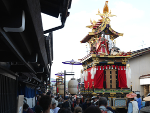 Photograph of yatai parade