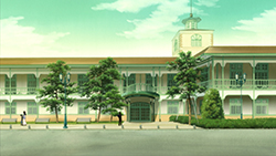 Bibliothèque de la ville de Kamiyama (Bibliothèque « Kanshokan » de la ville de Takayama) [Épisode 18] (illustration)