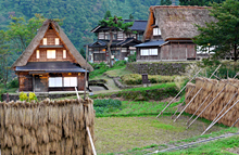 世界遗产五个山合掌式民居村落 (照片)