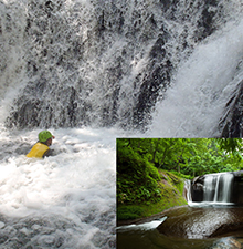 Escalade sous la douche (photo)