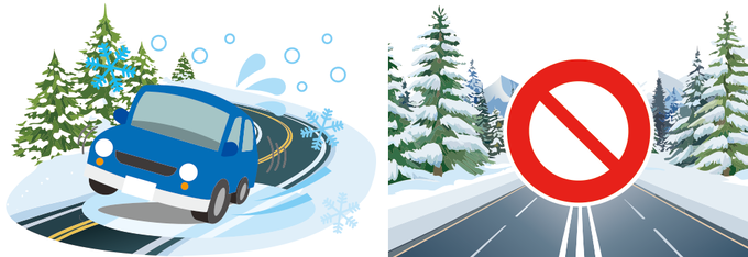 Inability to climb hills and reach destinations such as lodges (or return home even if you can reach them). Inability to use highways due to winter tire restrictions, etc.